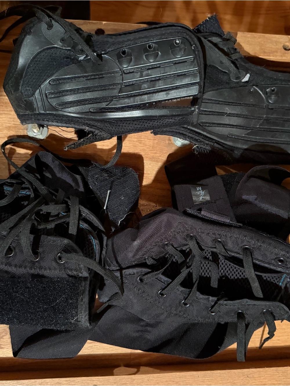 Two full sets of ankle braces
